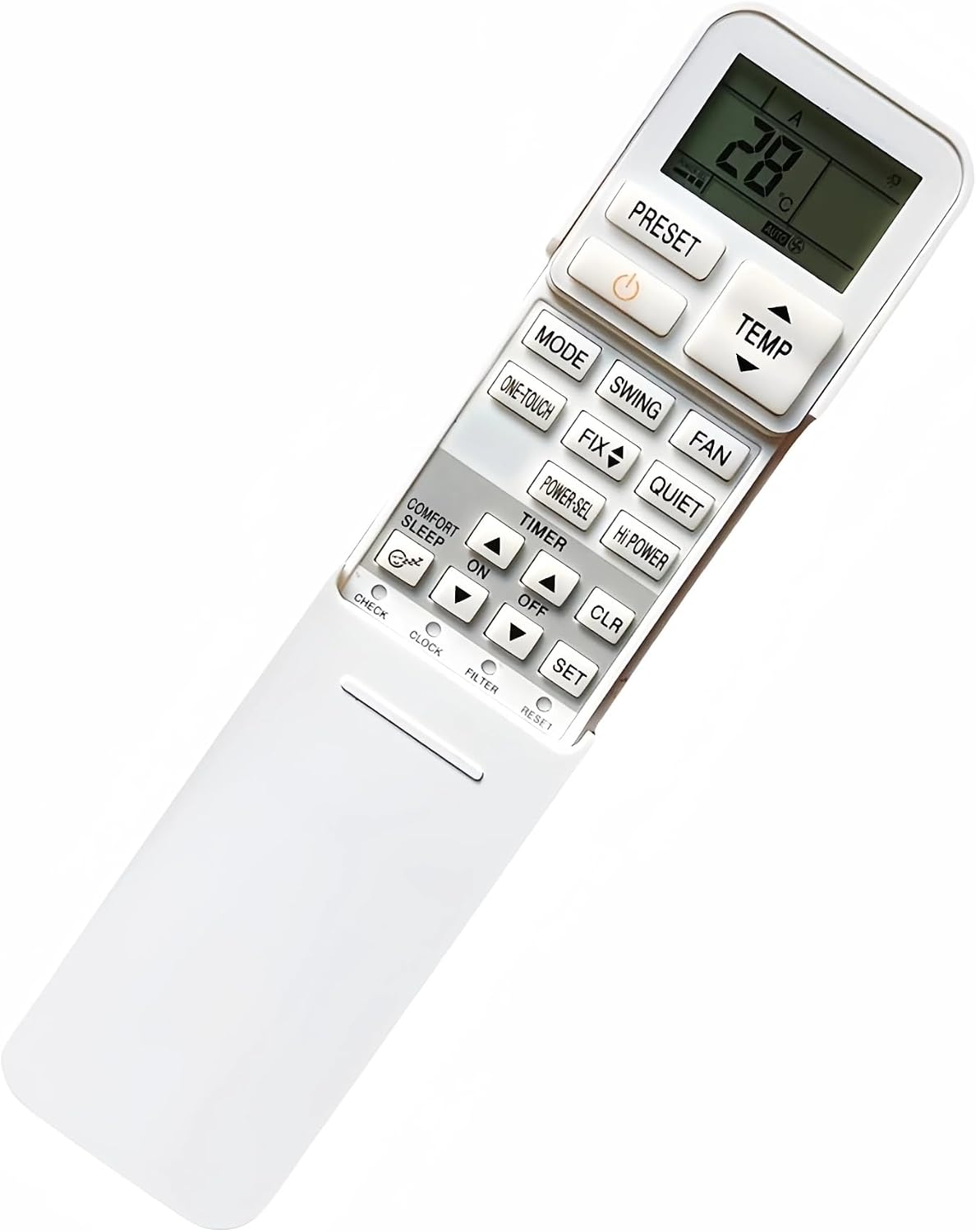 Front view of the TFZSRFFAX remote control