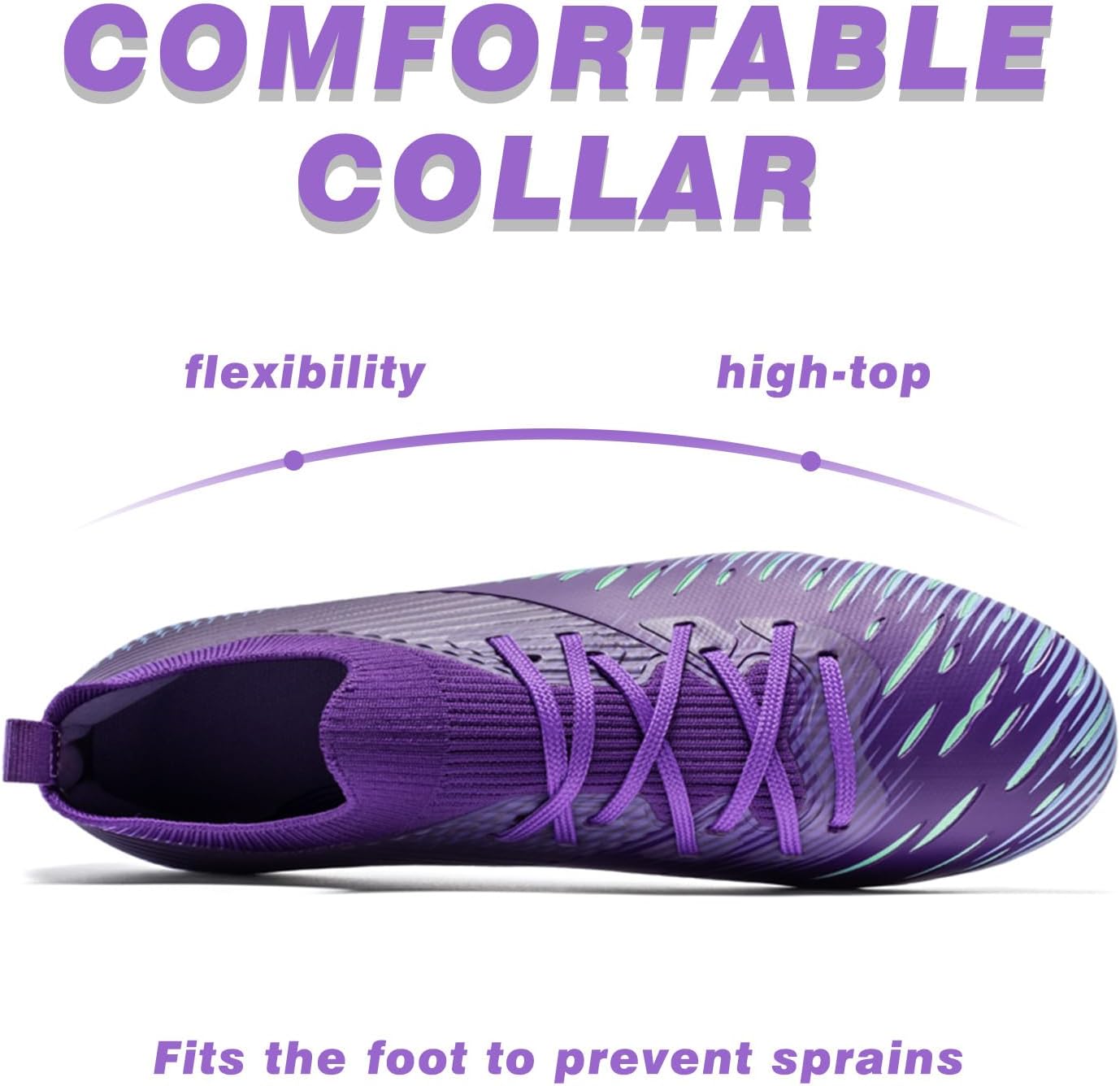 Women Soccer Unisex-Adult Indoor Soccer Shoes Youth Outdoor Training Turf Football Shoes Light-Weight Rugby Boots Big Boys