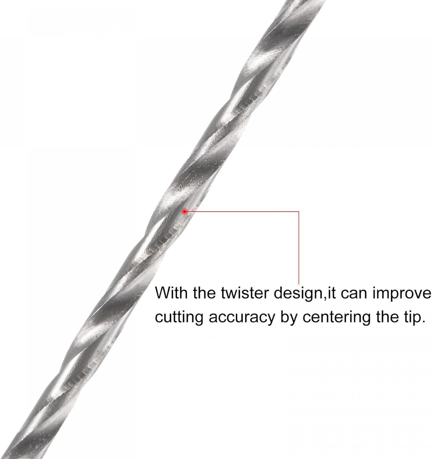 uxcell 10 Pcs 1.5mm Mini Micro Twist Drill Bits, High-Speed Steel Straight Shank Extra Long Drill Bit 120mm for Aluminum Alloy