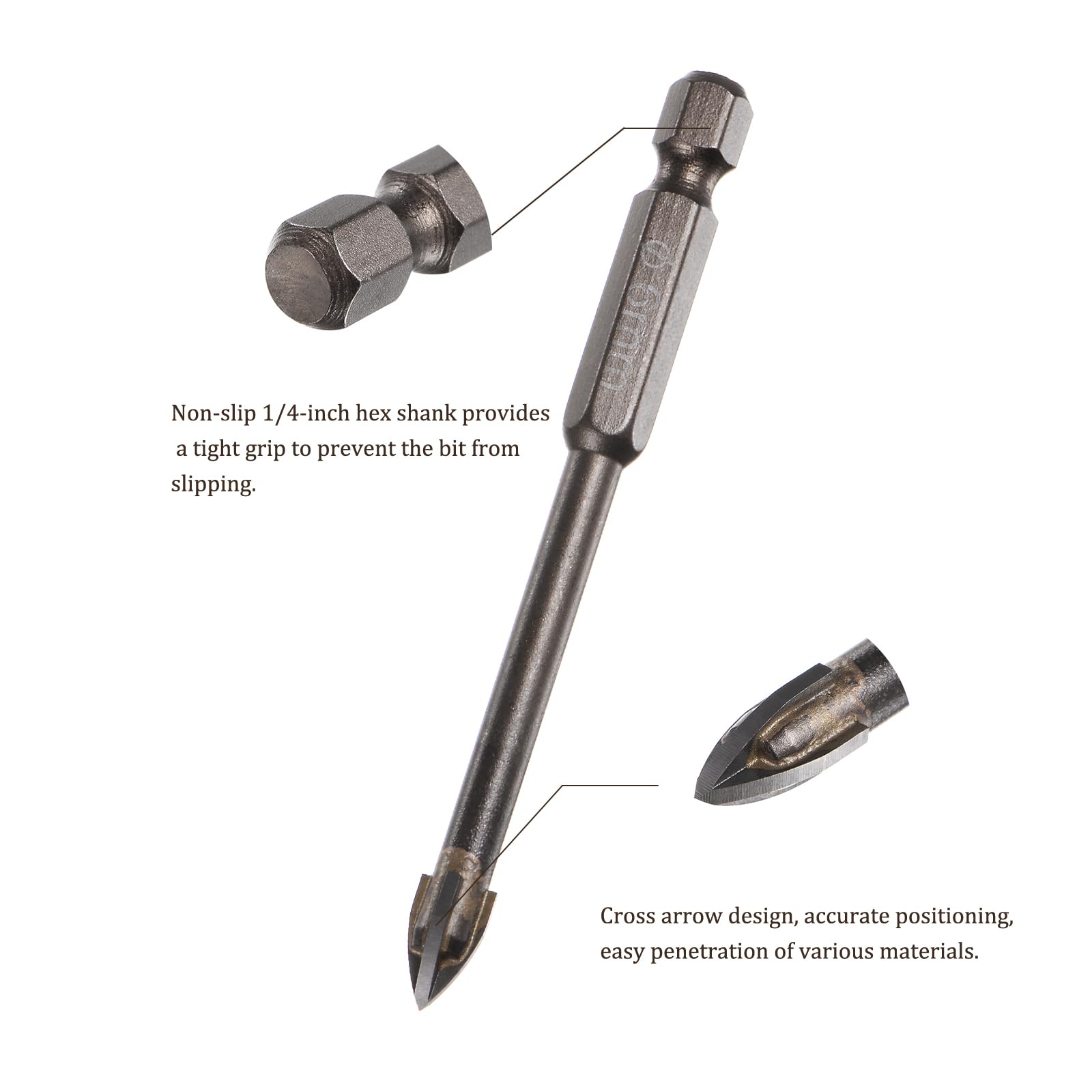 Kozelo 5pcs Titanium Masonry Drill Bit - Image 2
