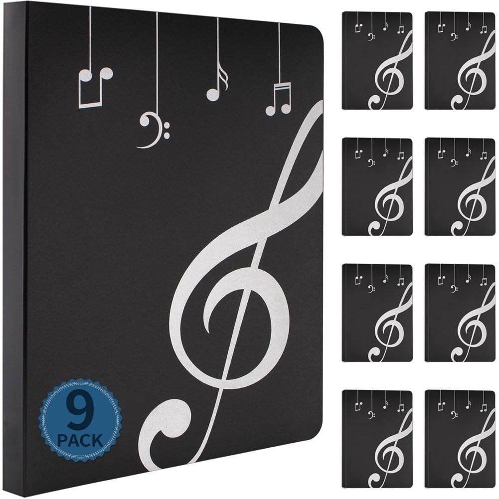 Carpeta de música para partituras, carpeta de almacenamiento coral de música, carpeta de banda (9)