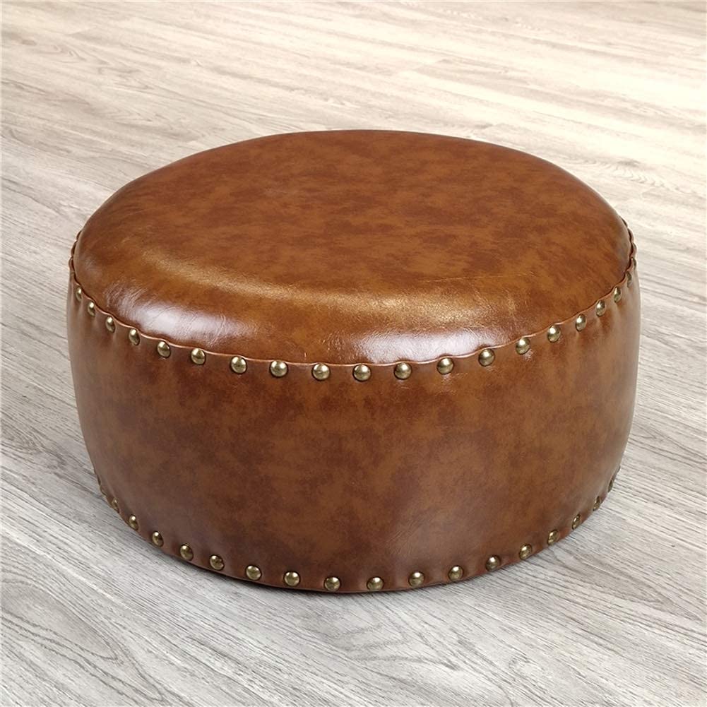Repose-Jambes Pouf en Cuir pour Soulager la Fatigue Assise