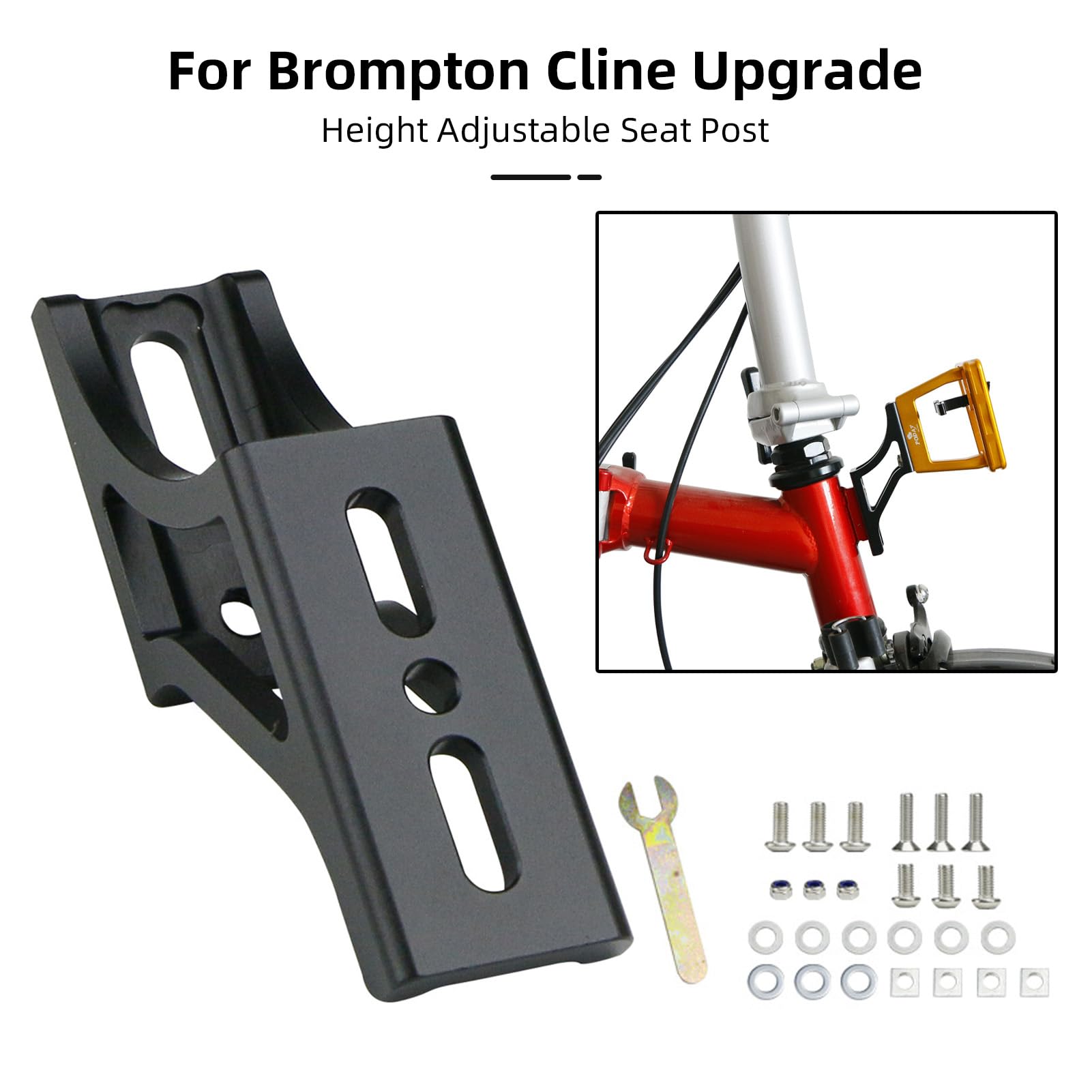 Amazon.co.jp: Daconovo Brompton Cline 折りたたみ自転車用フロント