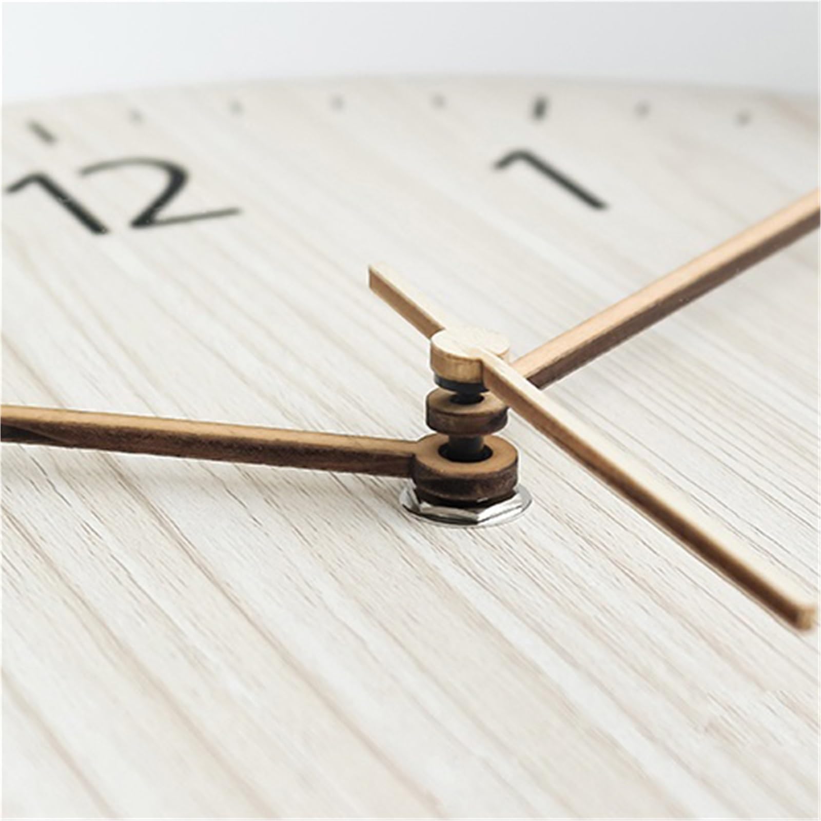 Cucina Orologio da parete rustico in legno, funzionamento silenzioso, alimentato a batteria, versatile arredamento for la casa Decorazioni per interni(12 inches)