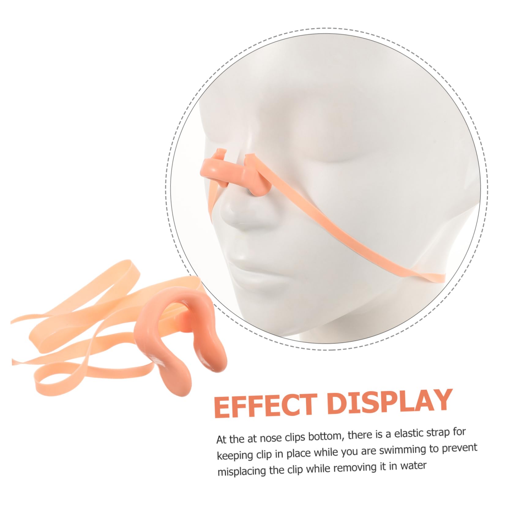 GALPADA Nasal Splint for Swimming 12pcs Silicone Nose Clip Soft Padding Comfortable for Boys and Girls Adults Sports Swim Accessory