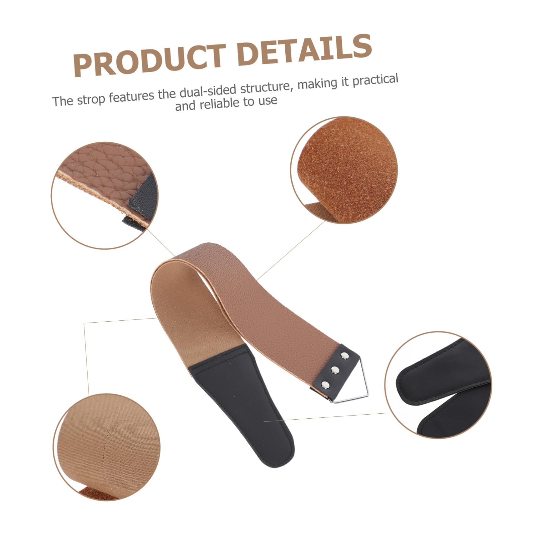 Baluue Home Use Sharpener Tool Shaver Sharpener Strap Ideal for Barber Shops Random Color