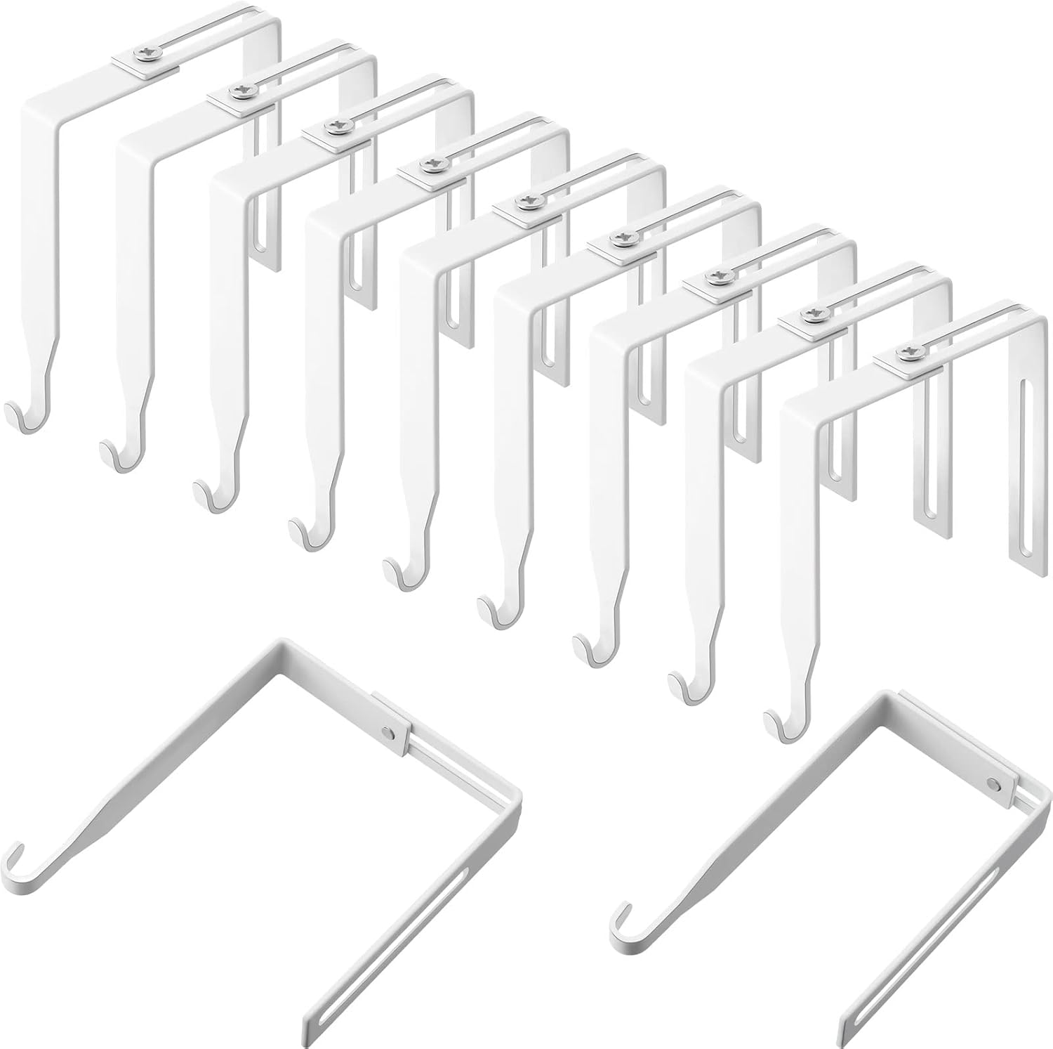 Amylove 8 Pcs Adjustable Cubicle Hangers Universal