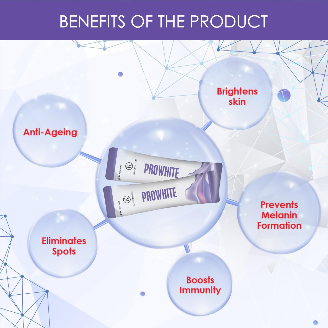 prowhite glutathione Kinohimitsu ProWhite, 240 grams, 30 sachets : Amazon.sg: Health, Household  and Personal Care