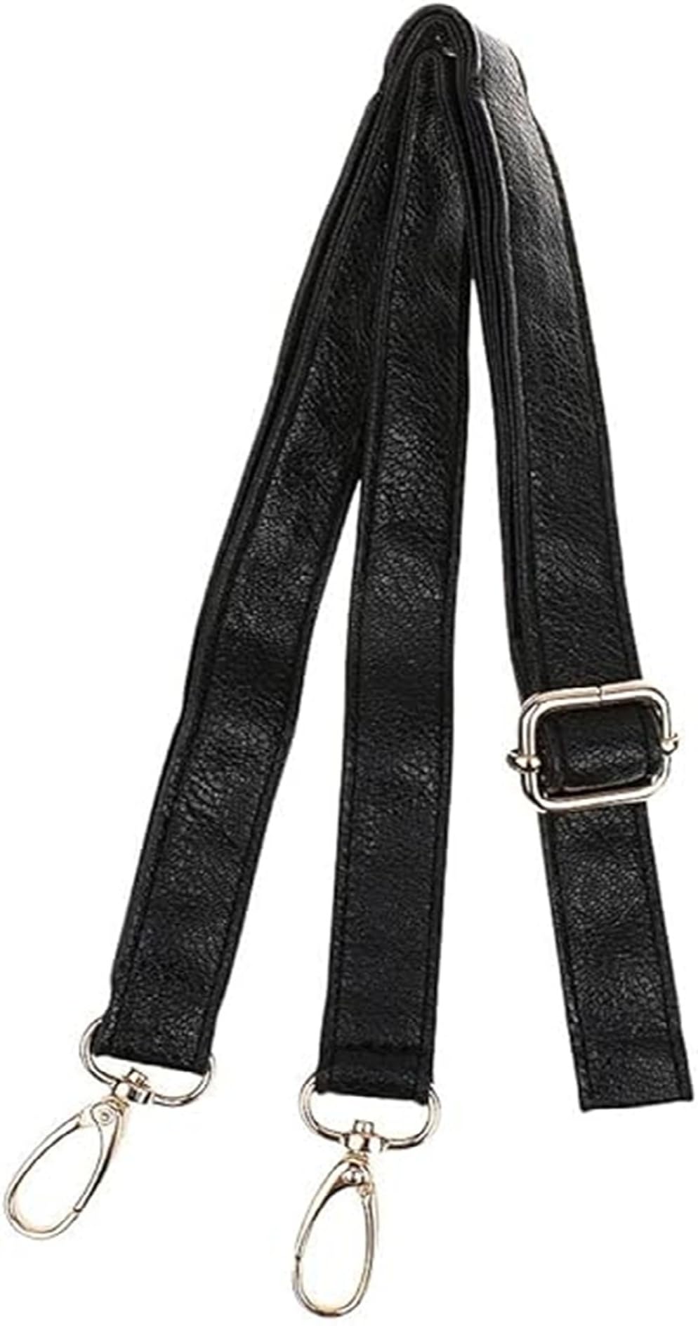 ショルダーストラップ バッグ用 紐 がま口 口金 単品 ブラック 斜めがけ 黒 並行輸入品】バッグ用 ショルダーストラップ 《黒金》 交換