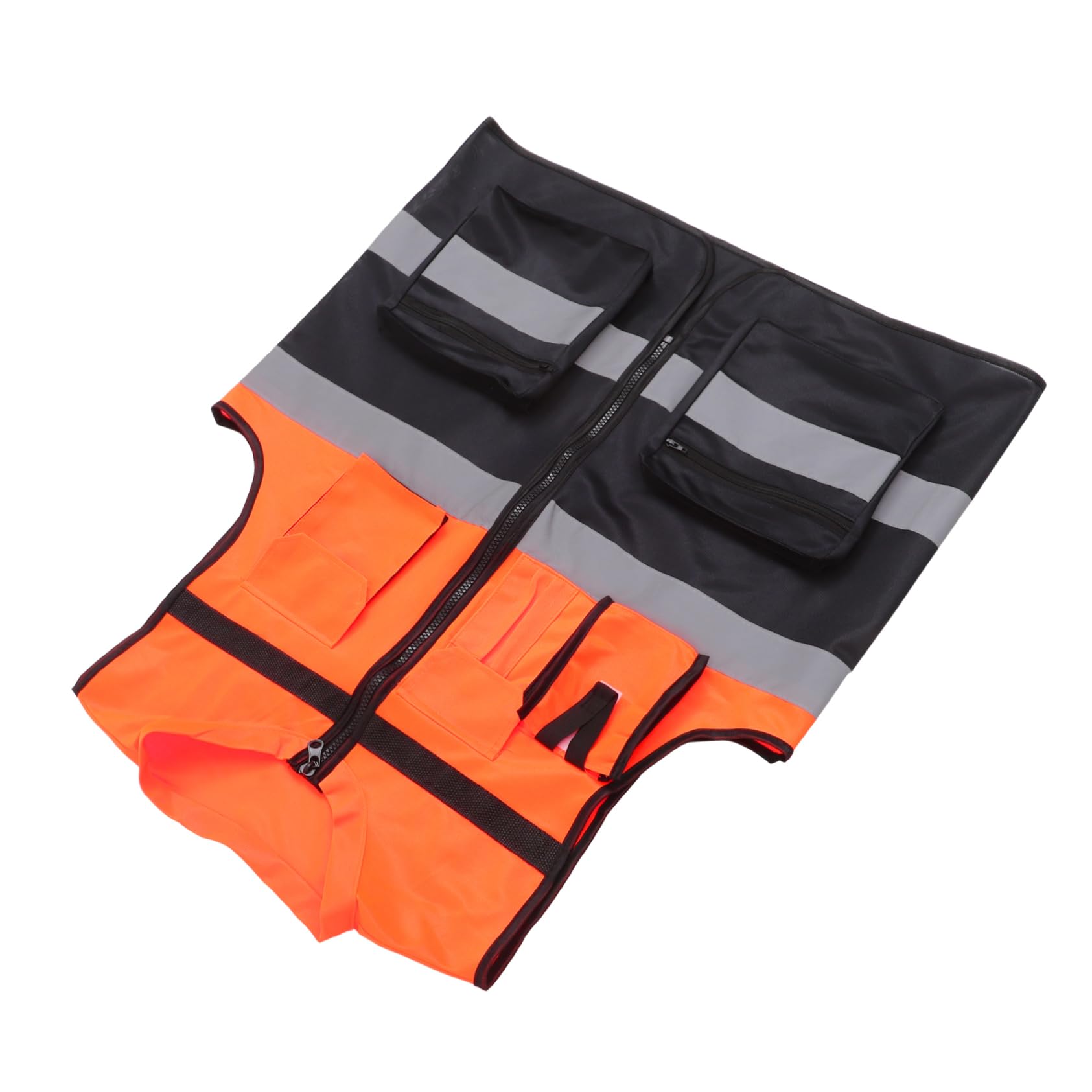 SHINEOFI Chaleco Reflector Adulto Protector Ciclismo Noche Correr Seguridad De Neón Chaleco Reflectante De Alta Visibilidad Vest Al Chaleco Negro Ropa Alta Visibilidad Hombre Tela De Nailon
