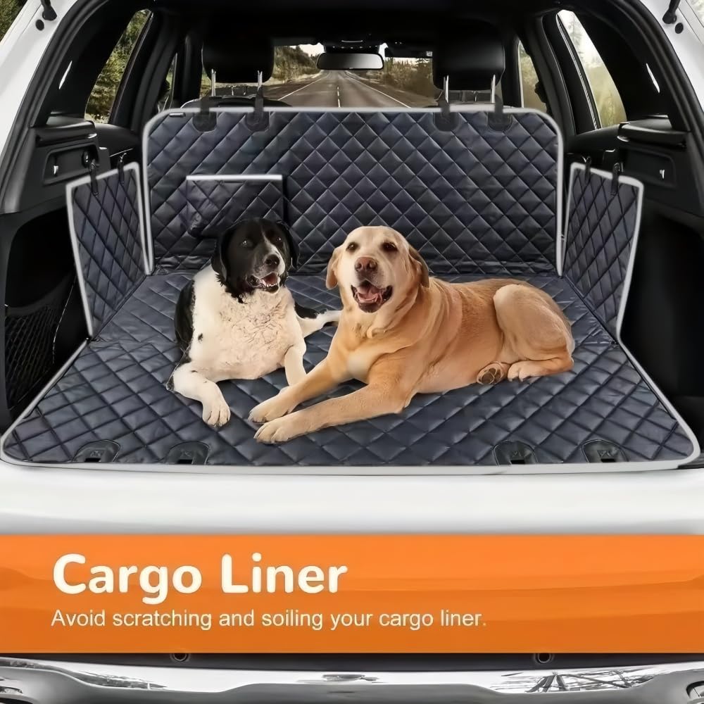 Funda Coche Perro para Skoda Fabia Hatchback Fabia Combi, Funda Coche Perro Protector Asiento Protector Coche Perros Asiento Trasero Funda Coche Perro Impermeable,A