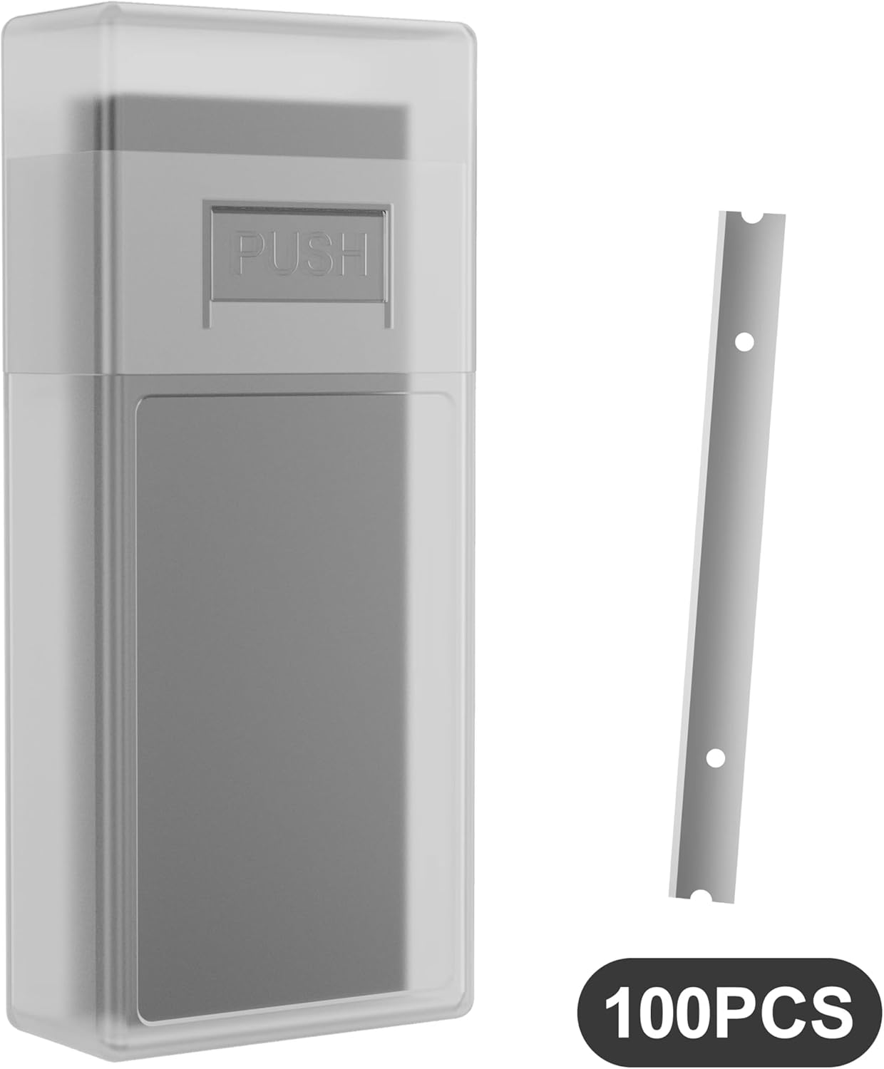 Replacement Scraper Blades,100PCS, 4 Inch, Floor & Paint Scraper, Razor Blades for Paint, Wallpaper & Sticker Removal