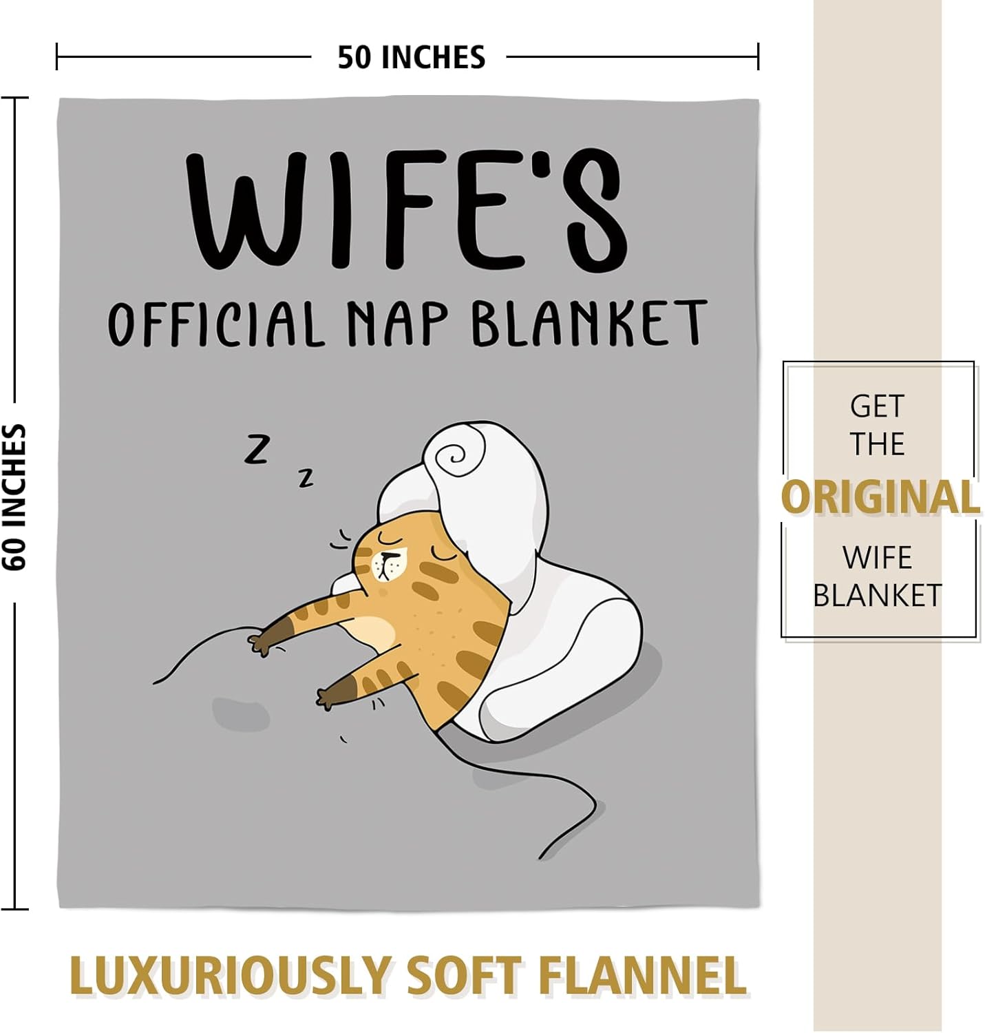 SteadStyle Valentines Wife Gifts for Wifey from Husband - Gifts for Her Blanket, Wife Birthday Gift Ideas, Wedding Anniversary Romantic Gift for Wifey, Mothers Day Present for Her 60"X 50" - Image 3