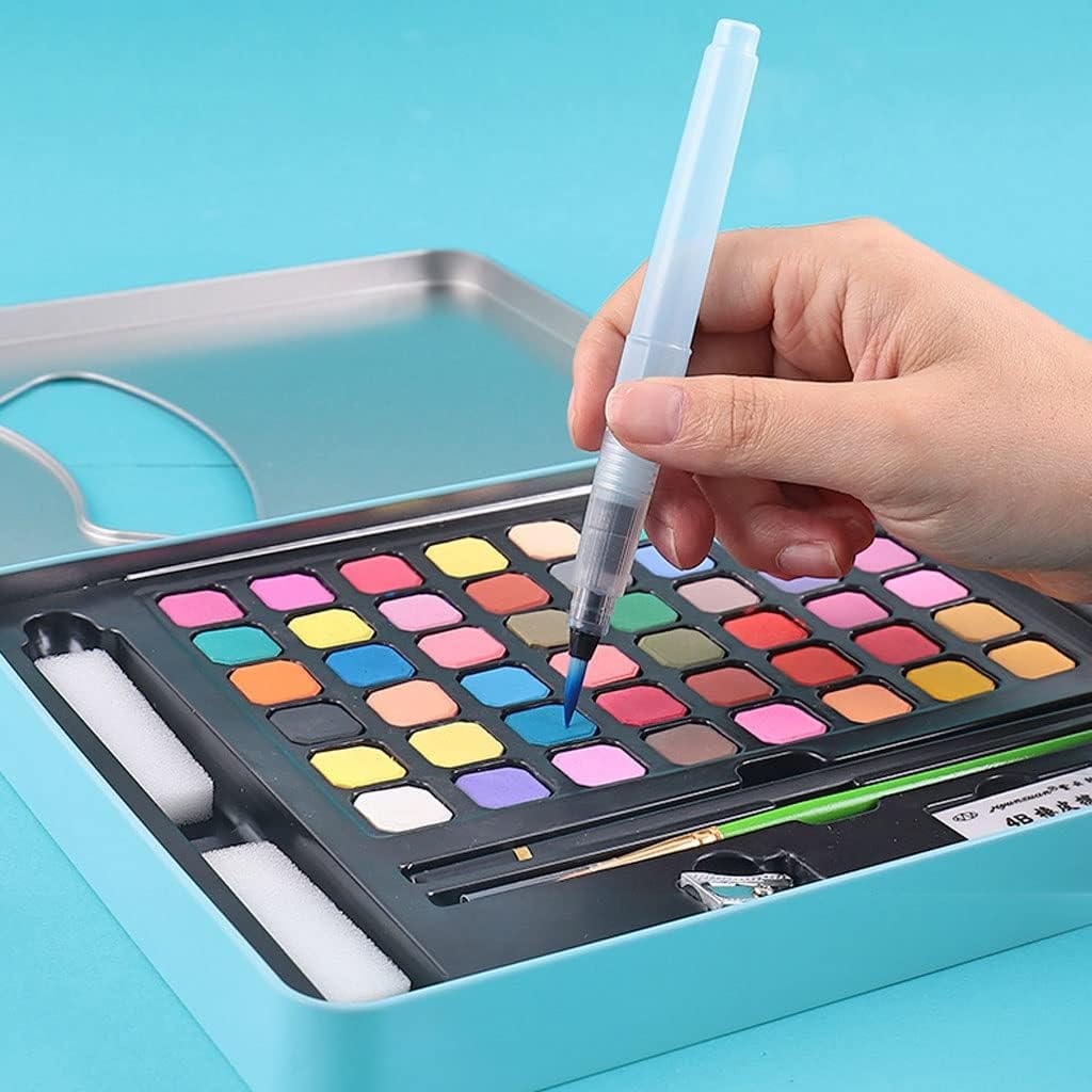 Watercolor Pigments Solid Set Cross-border 48 Colors Containing Fountain Pen(black-JoJo's Bizarre Adventure1)