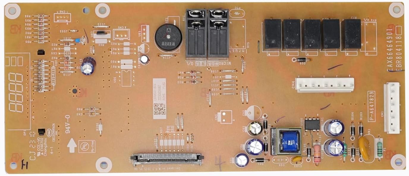 2025 Upgrade WB27X29801 Control Board with White LED Compatible with GE Microwaves - Budora - 4586374, PS12299300, WB27X38153, Compatible with JNM3163DJ2BB, JNM3163DJ2WW,AP6327864