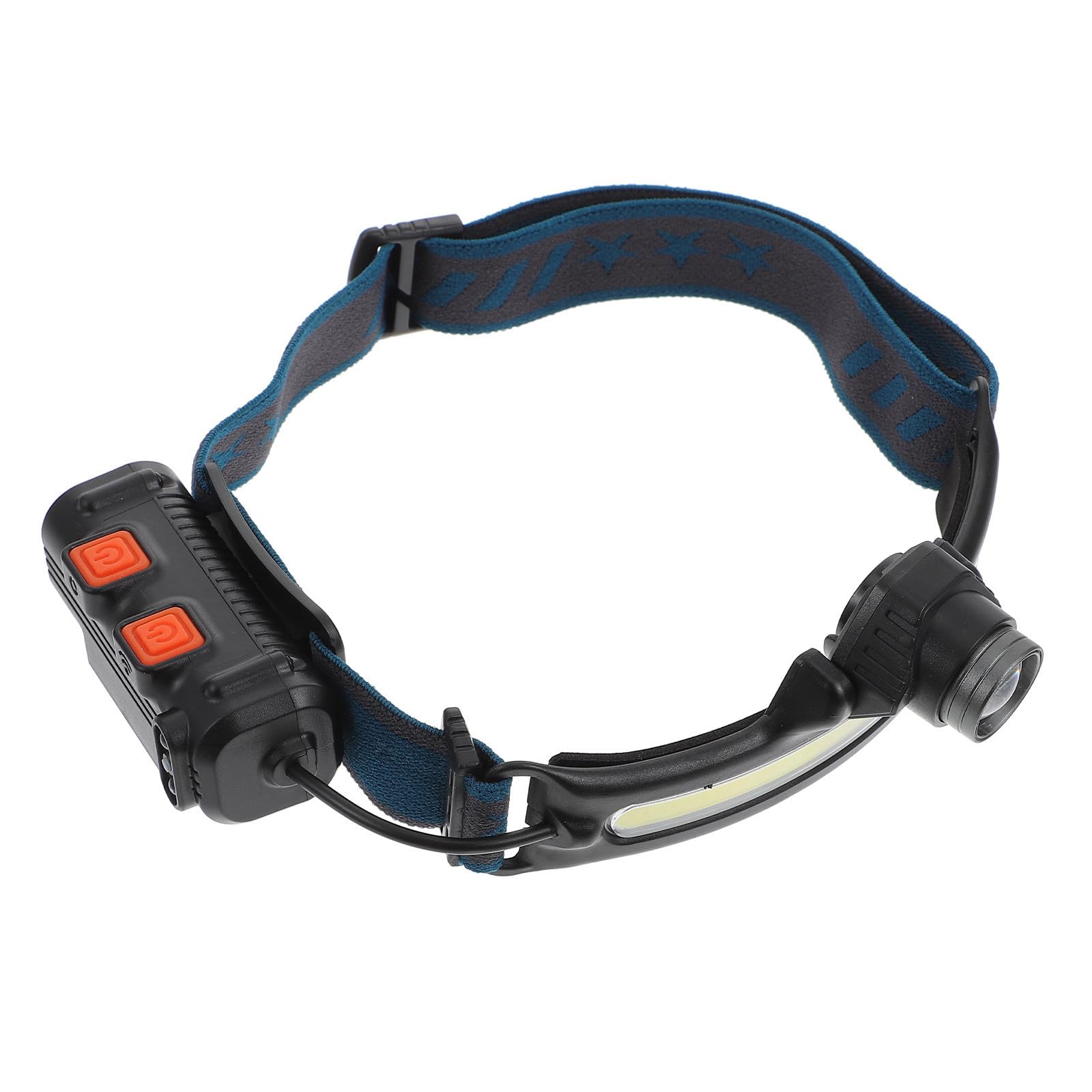 Linterna recargable USB con sensor Toddmomy y luz LED Cob de 2000mah en Abs y PC 8