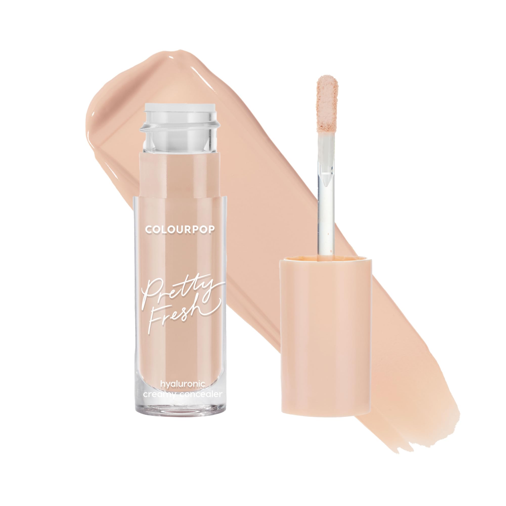 ColourPop Pretty Fresh Creamy Concealer - Full Coverage Concealer with a Natural Finish - Formulated with Hyaluronic Acid & Coconut Water for Instant Hydration - Medium - 85N (0.3 oz)