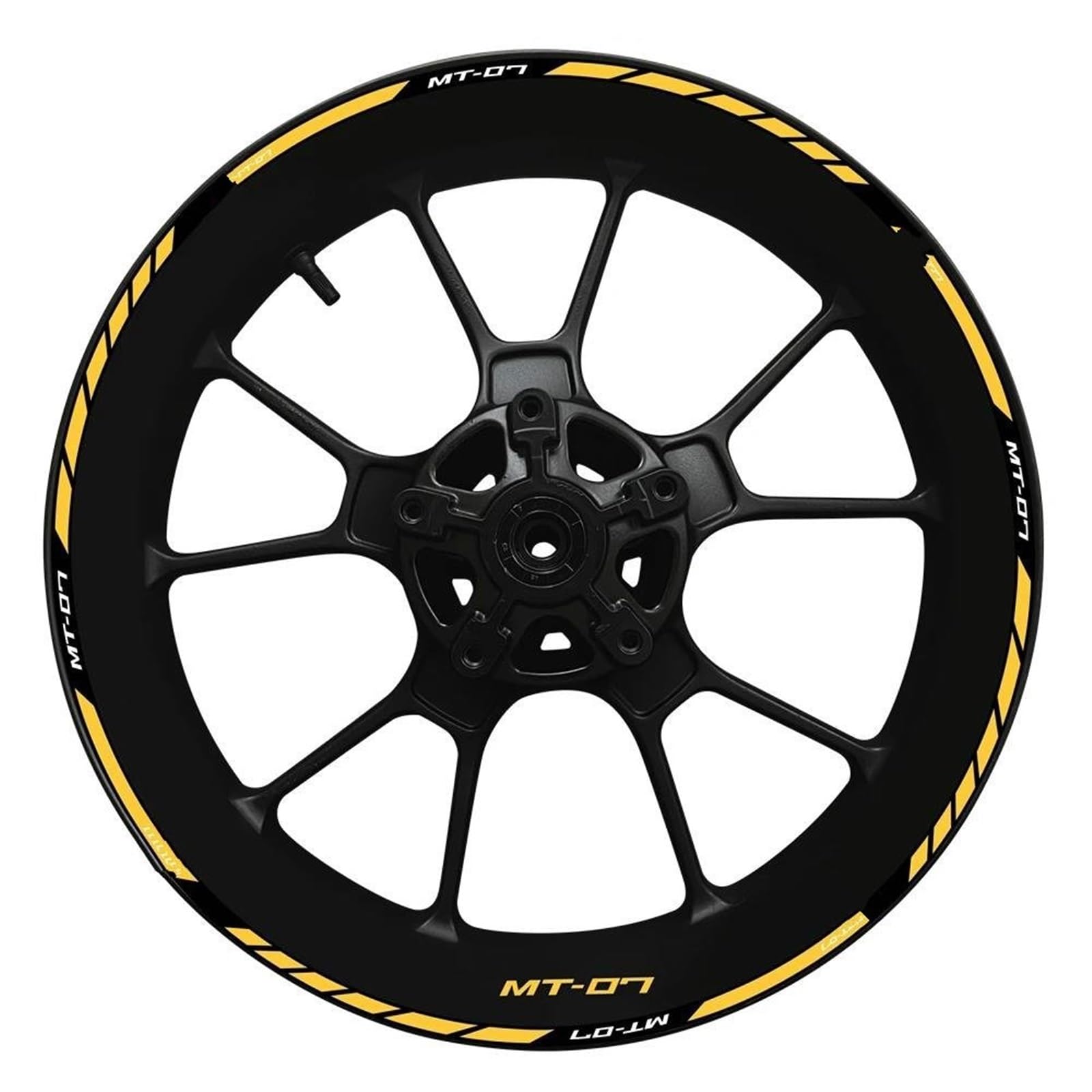 Wheel Hub Decal MT07 Set MT 07 Inner and Outer Rim Sticker 2022 for Yamaha MT-07 Motorbike(Color7)