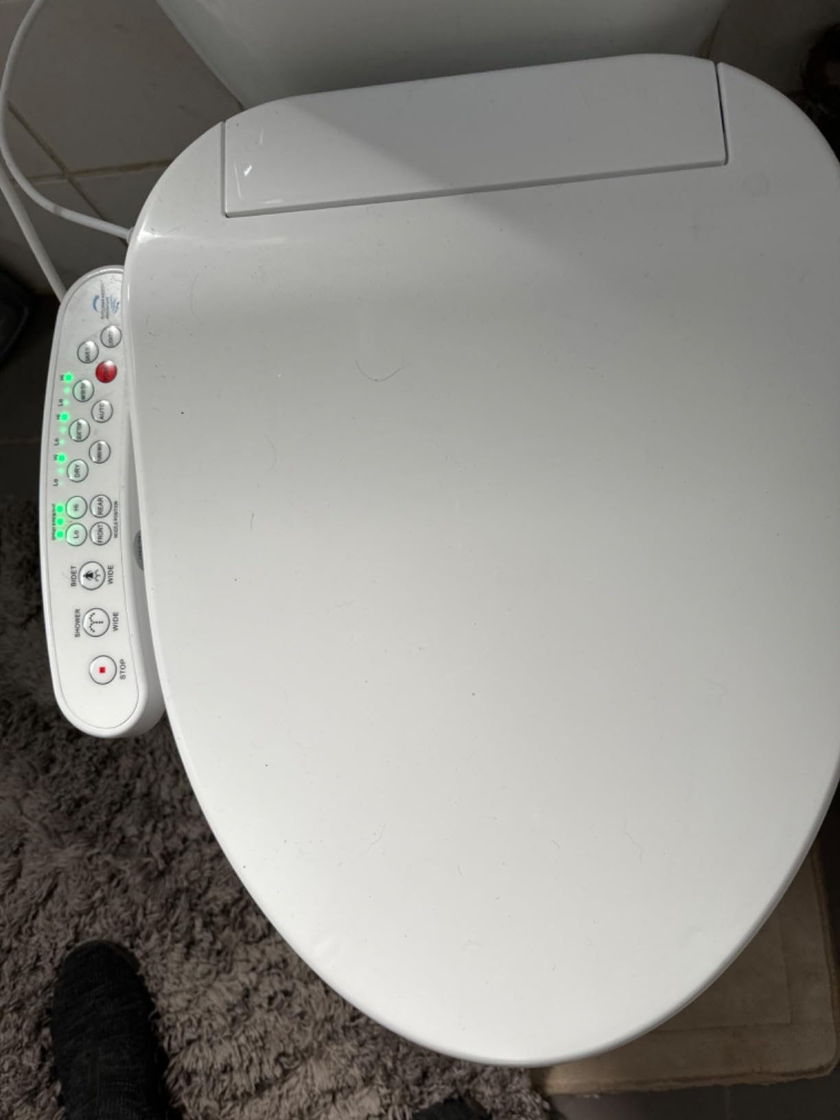 Electric Bidet Seat Toilet Seat, Smart Toilet Seat with Warm Water