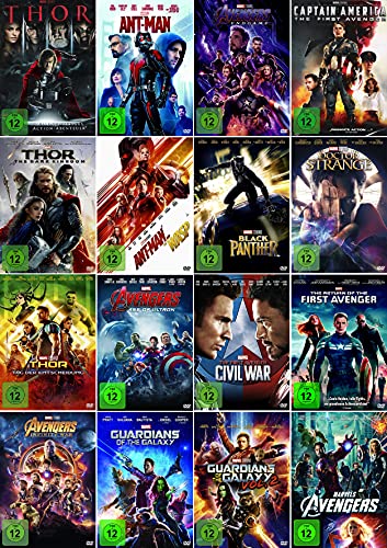 Bild: Marvel Studios 17er Mega Bundle - Avengers 1-4 (1+2+3+4) | Doctor Strange | Black Panther | Ant-Man | Thor 1-3 (Teil1+2+3) u.v.m. [DVD-Set] f�r 135,99 EUR (-61%) statt 49,99 EUR bei amazon.de