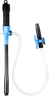 SMARTJERRY Battery Operated Fuel Pump - 3 GPM Electric Oil Transfer Pump for Gas, Diesel, Water with Locking Clip & Leak-Proof Design