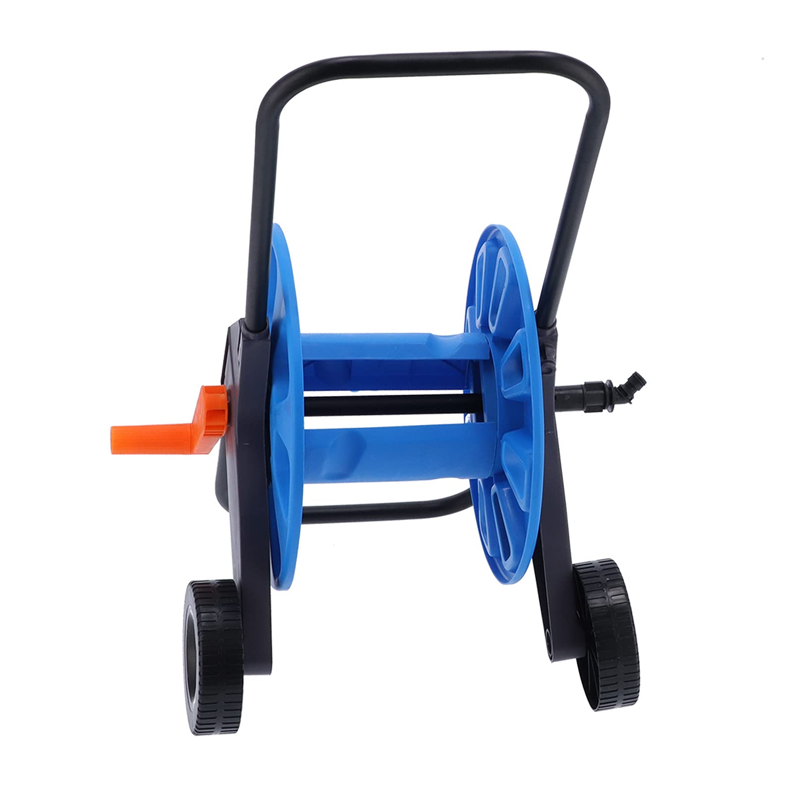 Carro de carrete de manguera Torvex, enrollador de manguera de empuje manual y soporte de manguera de agua para tubo G1 2 de 50 m con ruedas para riego de césped y jardín