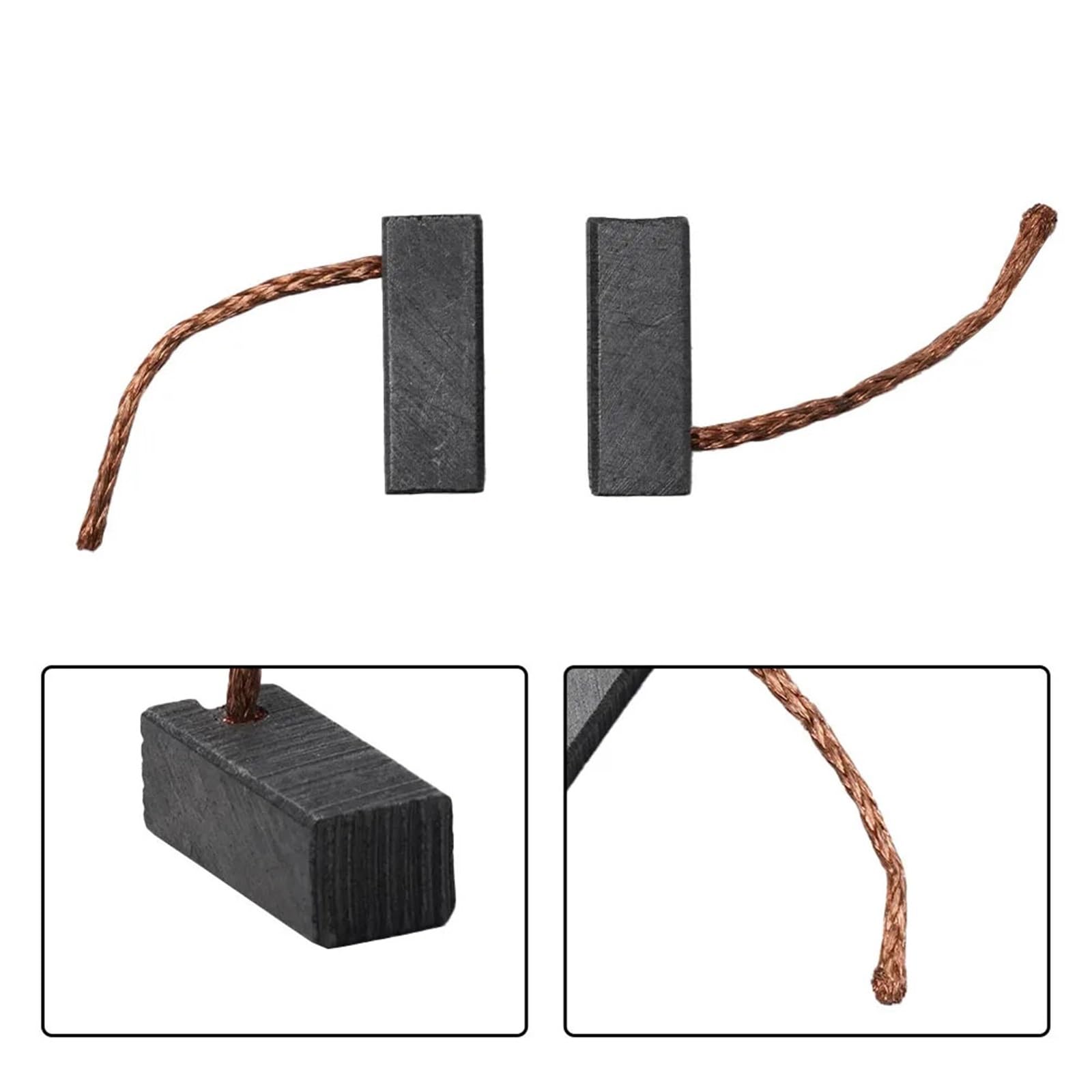 Set di spazzole di carbone for motore 2 pezzi for smerigliatrice angolare for trapano elettrico 7 * 8 * 19 mm