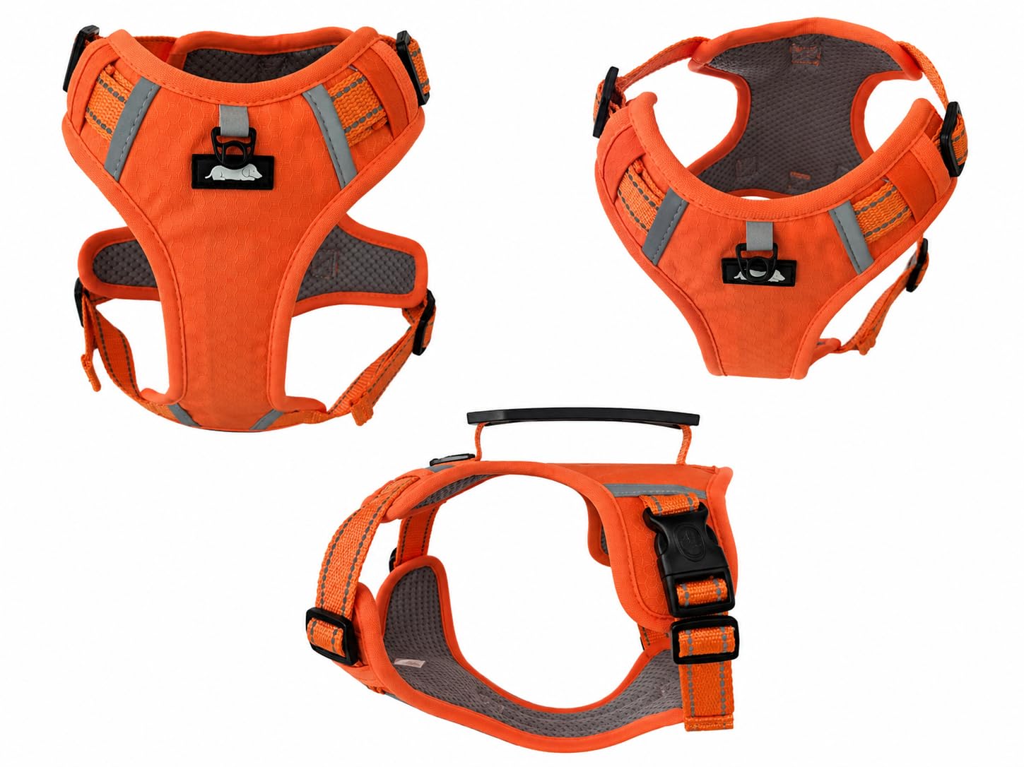 Miniature Dachshund Harness, Animal Harness for Small Dogs (Orange, Small)