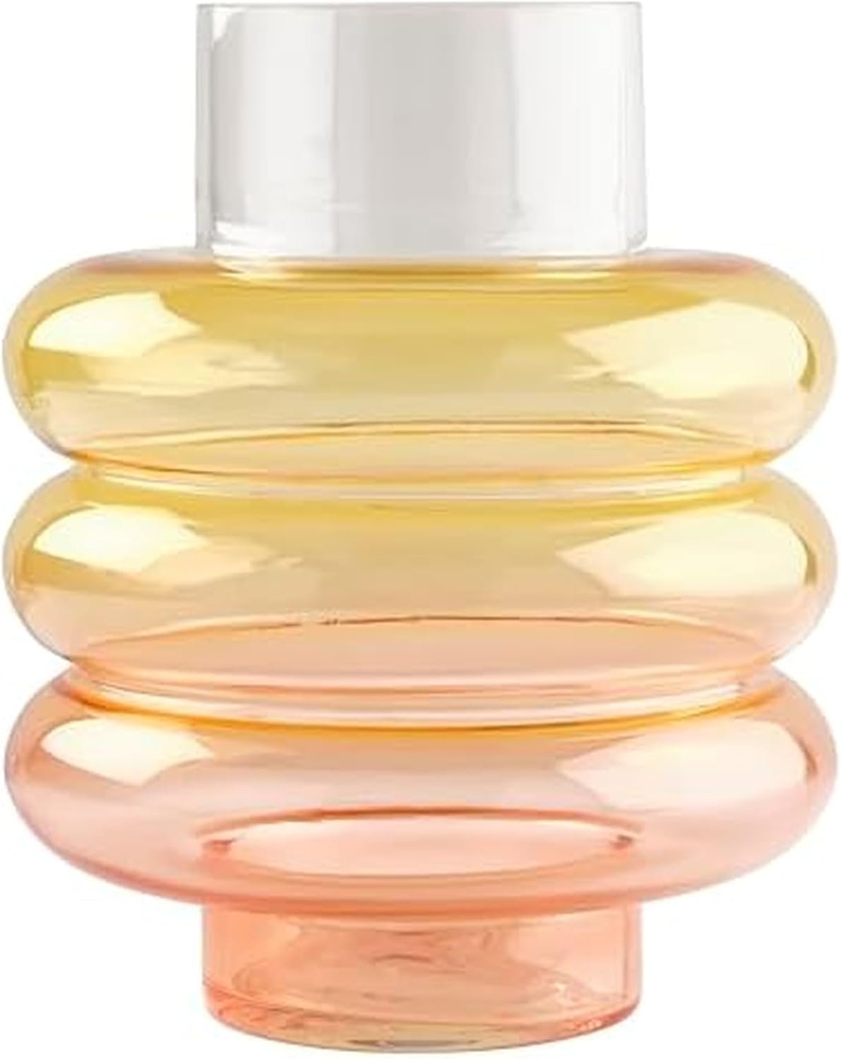Dolly Parton Pink and Orange Ombre Glass Vase, 6.69x6.69x8.85 Inch