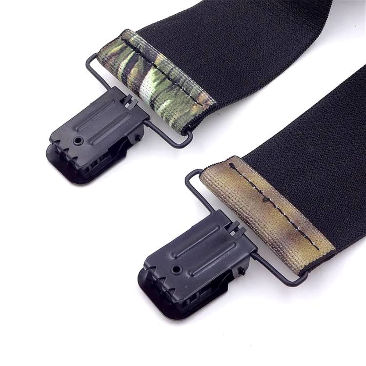 Bretelle da Uomo, Bretelle Regolabili con Clip Resistenti e Larghezza 2 Pollici da Uomo, Colore Mimetico(with Clips)