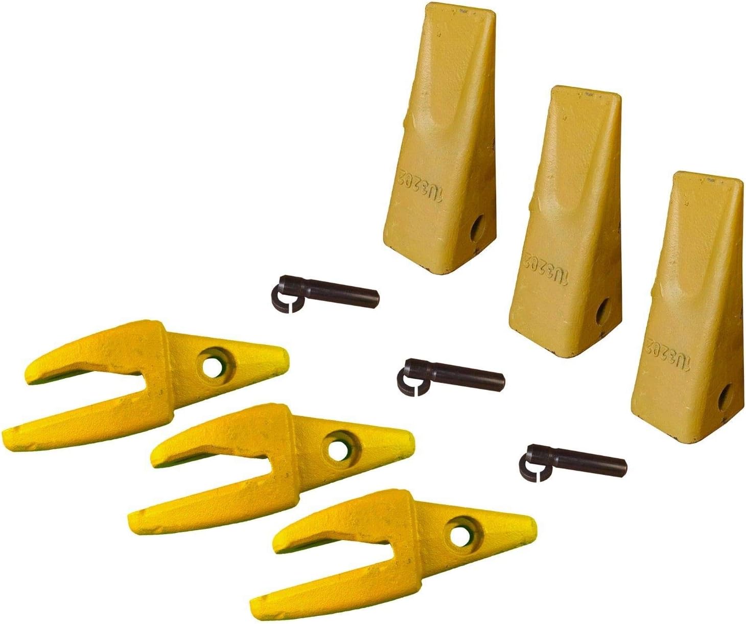 3 CAT Style J200 Backhoe Bucket Shanks 3/4" Lip, Dirt