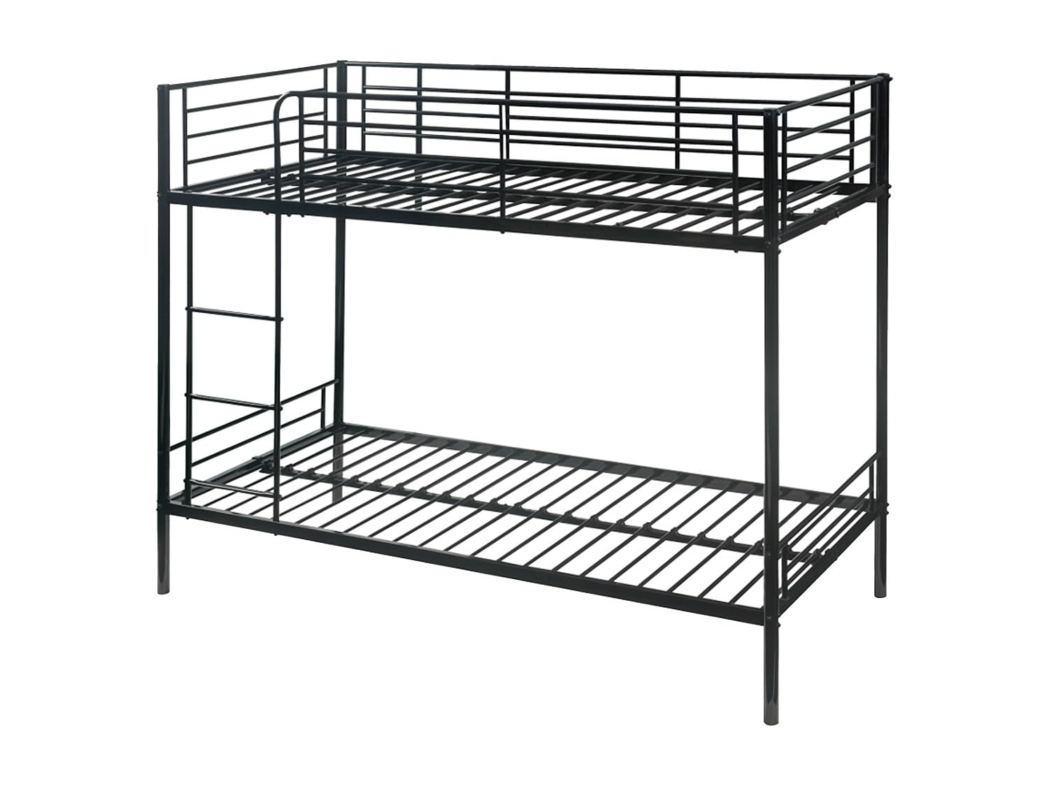 Vente-​unique-​Letto a castello 2 x 90 x 190 cm Nero - DUOTIS II