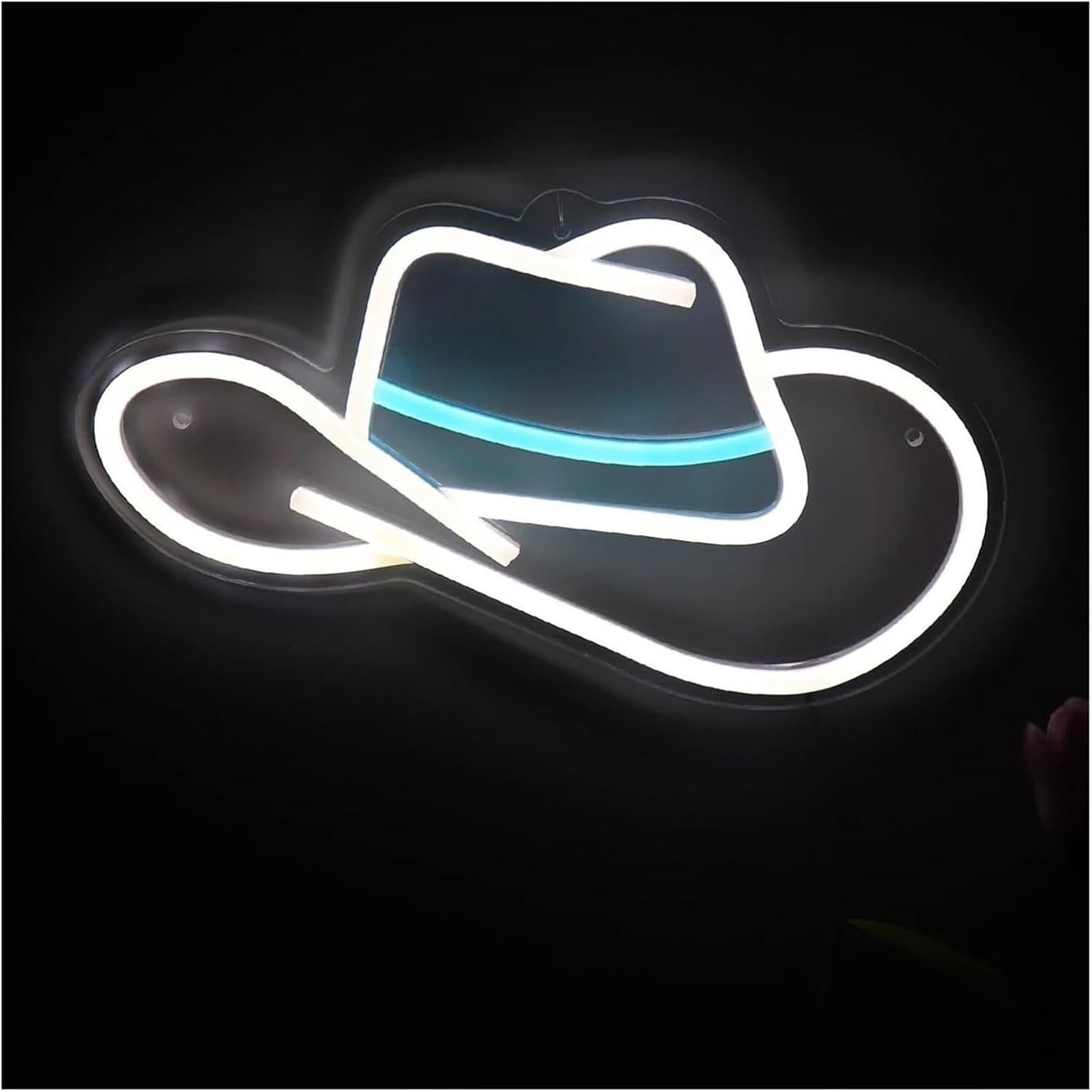 Zynther Neon lamp for neon Lamp Cow Boy Hat for Sign for Powered Dimmable