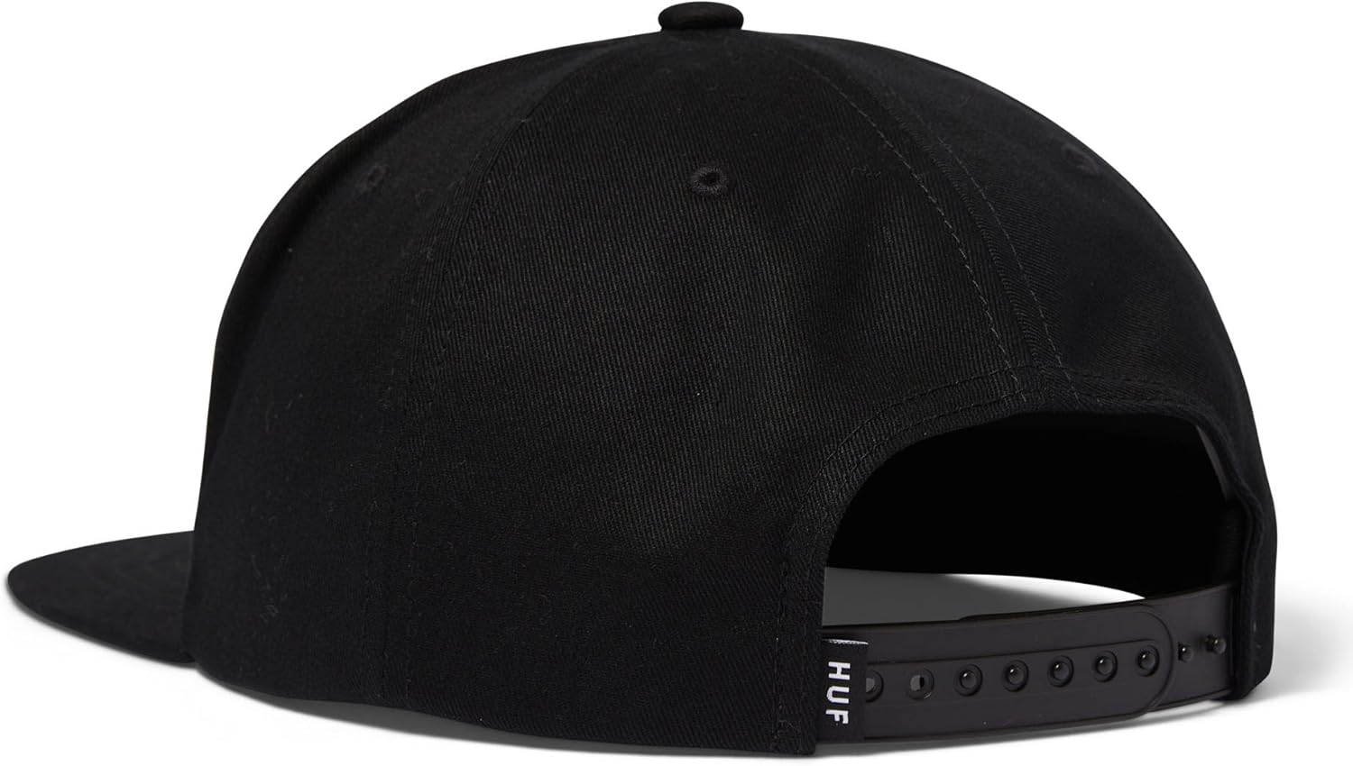 HUF Lucky 5 Panel Snapback Hat – Iconic Streetwear Cap with Adjustable Fit, Inspired by Skate Culture, Black - Image 2