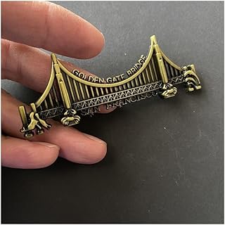 San Francisco Golden Gate Bridge Tourist Travel Gift Souvenir 3D Metal Decorative Refrigerator Fridge Magnet Sticker Craft Home Kitchen Decoration