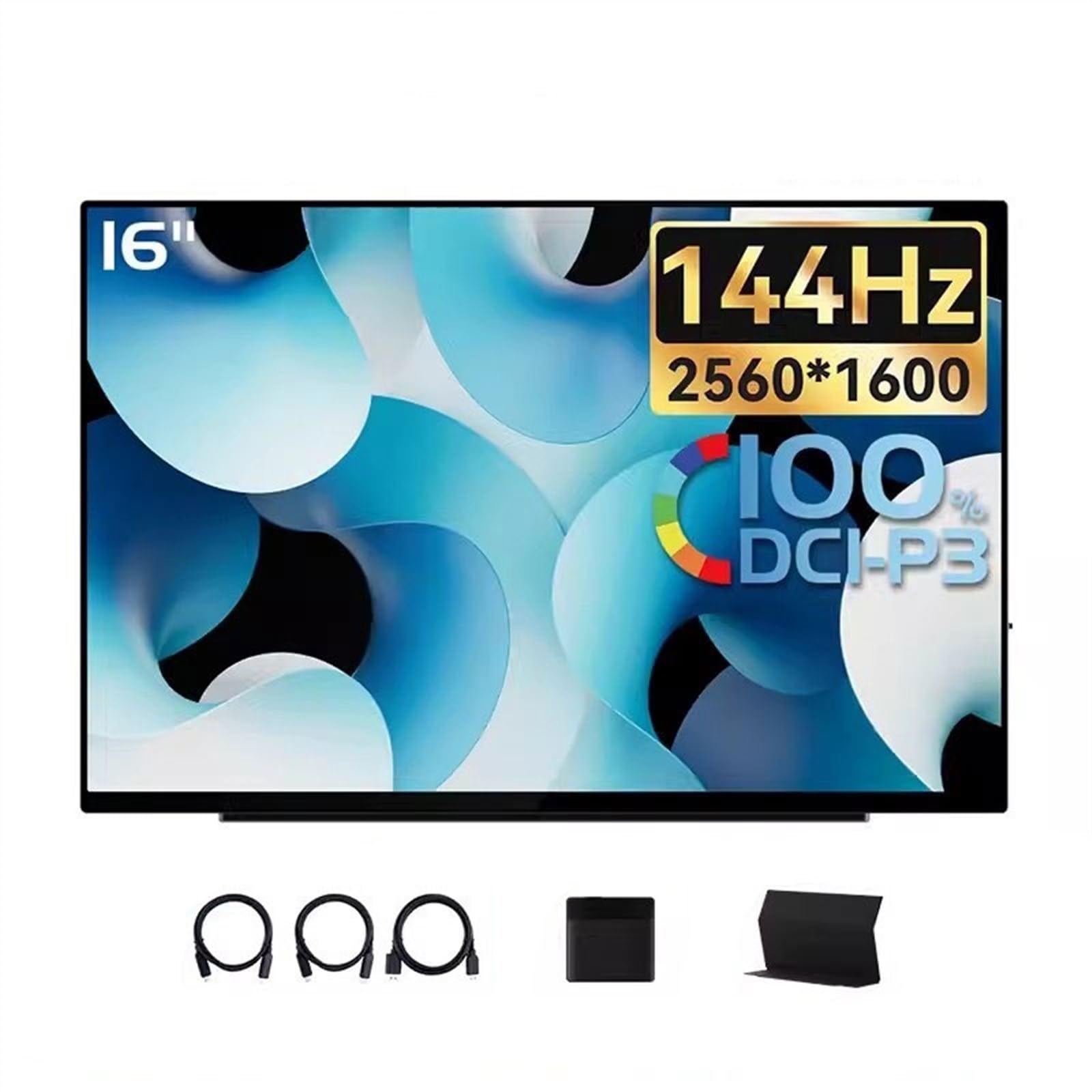 Monitor do biura domowego 16-calowy ekran zewnętrzny IPS 2K 144 Hz Wielofunkcyjny dotykowy Gaming Office Rozszerzenie Sub Screen Przenośny monitor