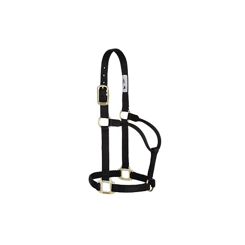 Weaver Leather Original - Cabestro no Ajustable, 35-7005-BK, Negro, Average Horse