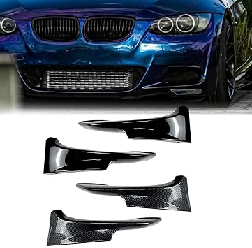 Trim Piece Front Bumper Splitter Lip for BMW 3 Series E92 E93 M-Tech 2006 through 2013 Direct Fit Replacement Part (Gloss black 2010-2013)