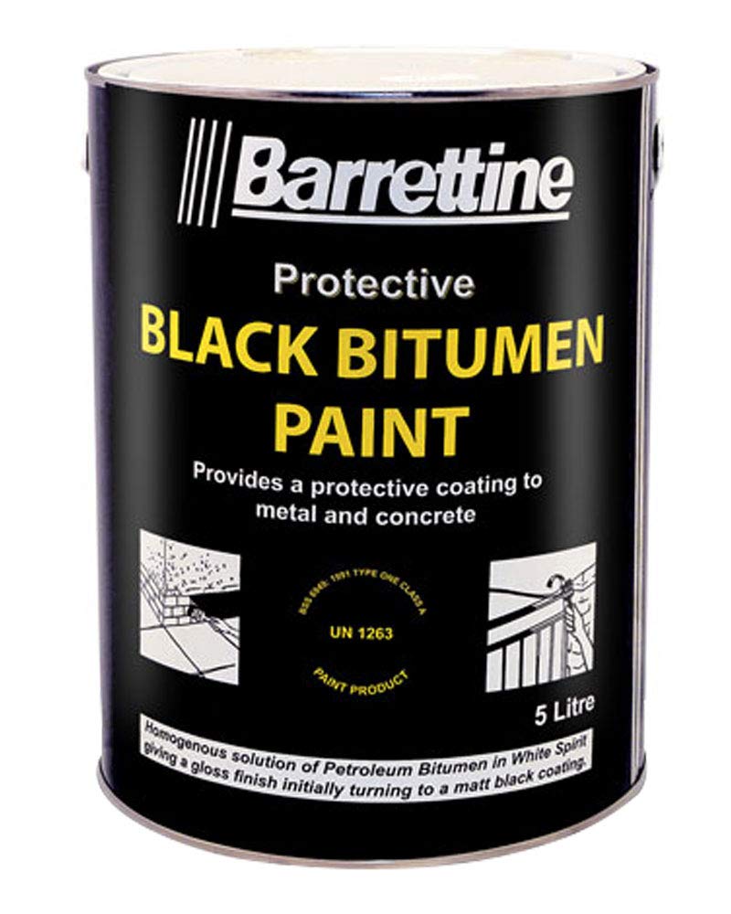 Barrettine Black Bitumen Paint - 5L