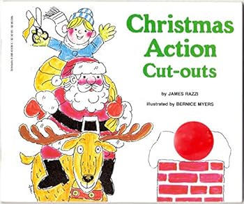 Paperback Christmas Action Cut-Outs Book
