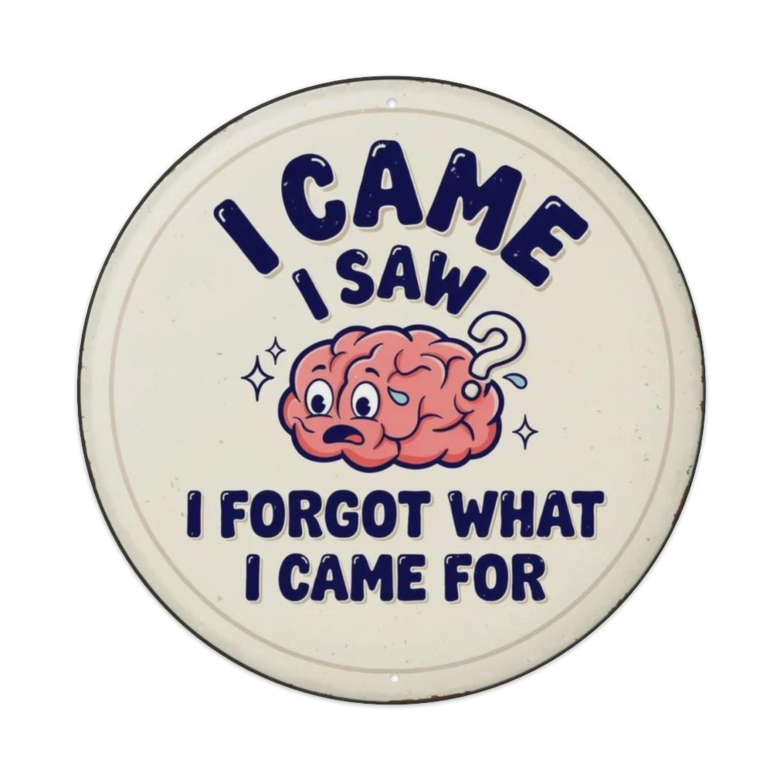 I Forgot What I Came For Metal Tin Sign Plaque