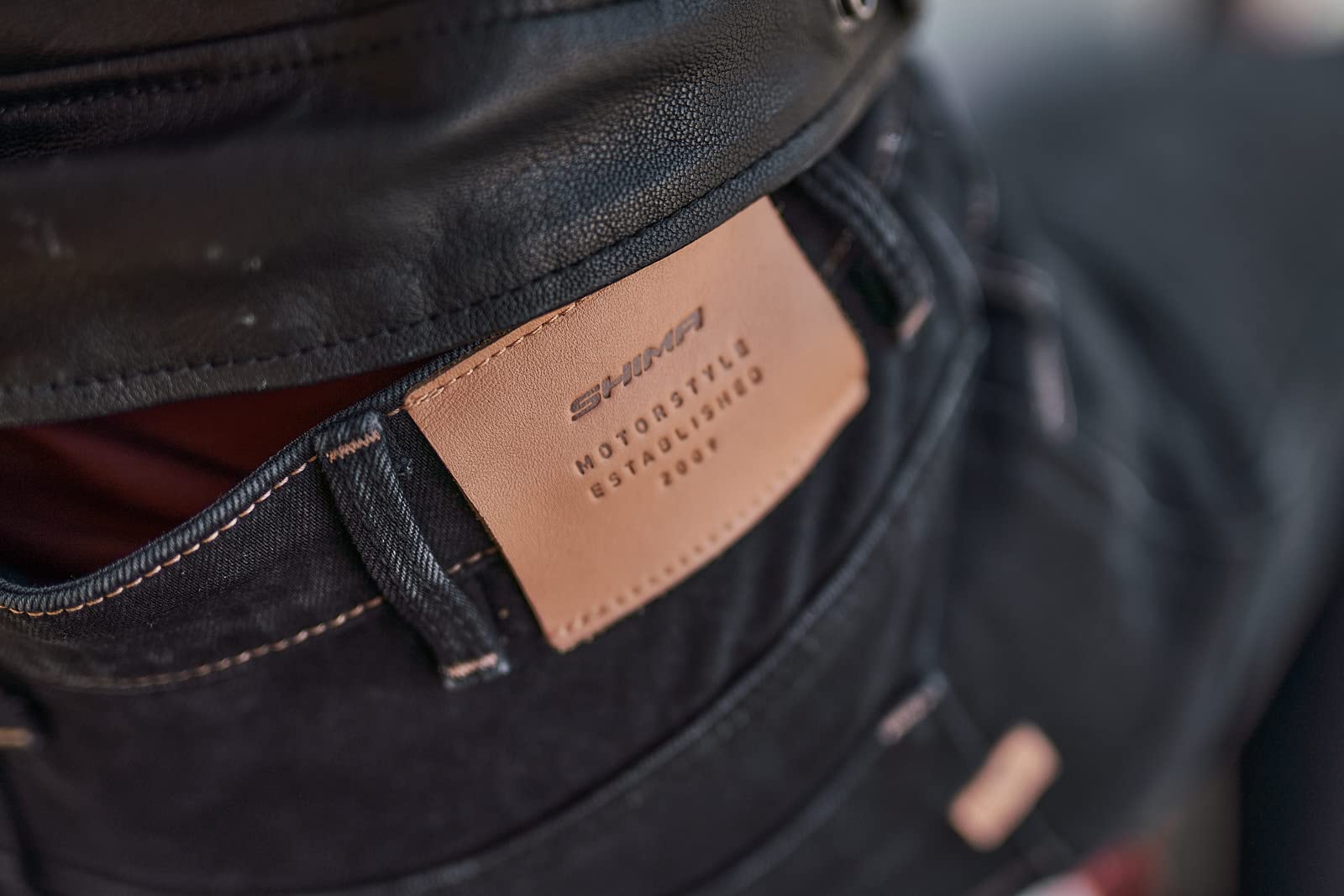 SHIMA DEVON Jeans Moto - Ventilés Élastiques Biker Pantalon Coupe Slim avec Renforts en FiberQL, Protections CE pour les Genoux et les Hanches. (Femme, Bleu, 24 LONG)