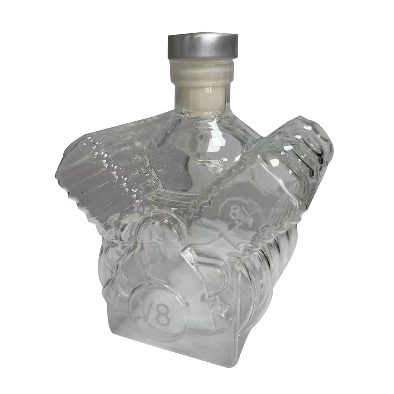 Decantador de whisky de motor de diseño automotriz decorativo para barra de bar y coleccionistas 1