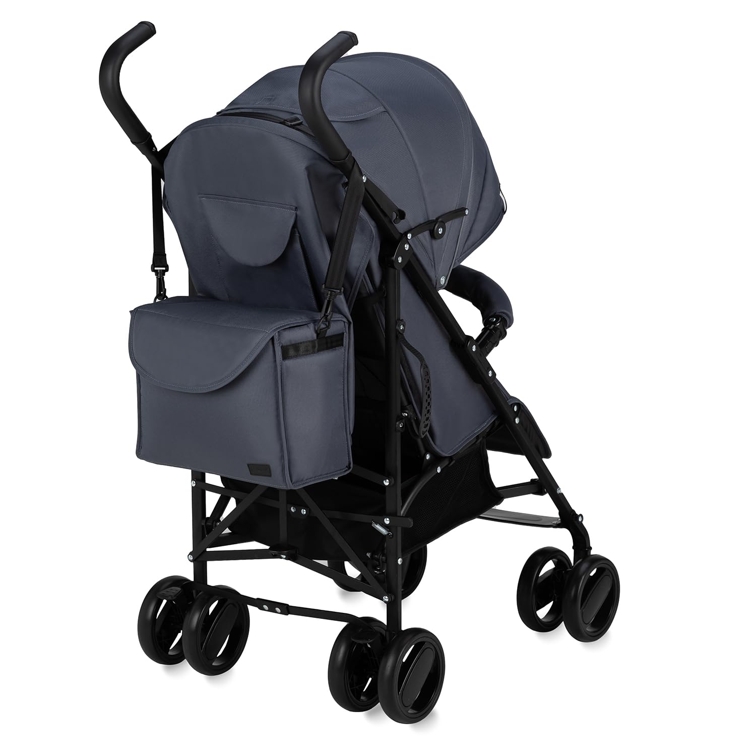 MoMi AKIRA Passeggino per bambini da 6 mesi (fino a 15 kg), cintura di sicurezza regolabile a 5 punti, borsa, cestino porta spesa, parapioggia e zanzariera.