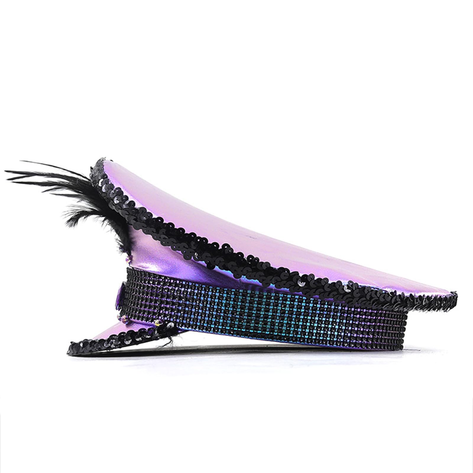Cappello per adulti con paillettes/strass, per feste di fine anno, feste di addio al nubilato