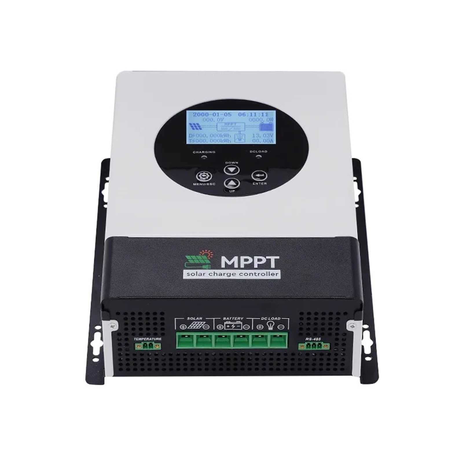 Kontroler ładowania słonecznego, 100A 120A 230V Inteligentny Sterownik Słoneczny MPPT 80A 70A 60A 50A 30A Wydajny Regulator Ładowania Słonecznego PV Dla Akumulatora 12V 24V 48V 96V(80A)