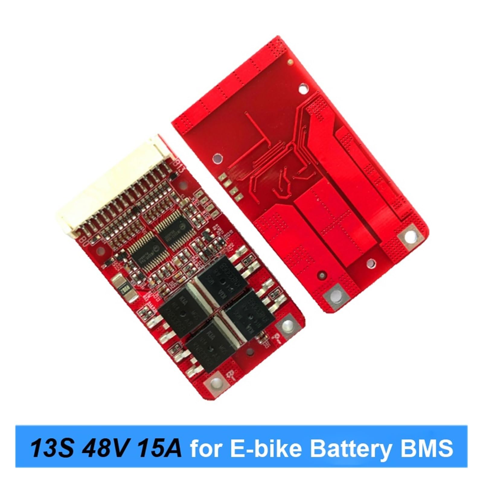 Płyta BMS, 13S 48V 54.6V 15A BMS 18650 tablica zabezpieczająca baterię litową BMS dla 13S 48V 54.6V e-skuter i akumulator do rowerów elektrycznych