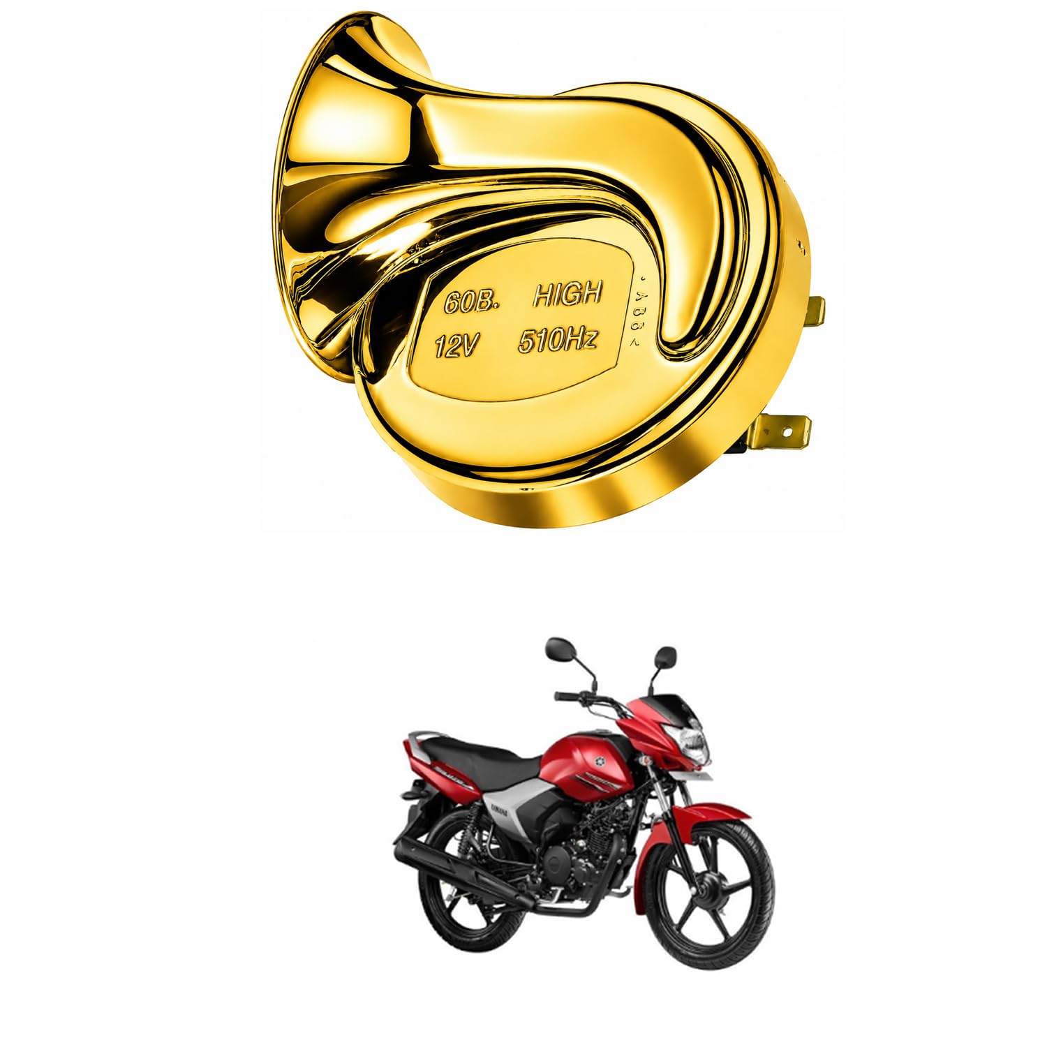 Universal 12V Snail Tweeter Horn 300dB Super Loud Waterproof Electric Horn, Premium Chrome Finish, Heavy Duty Brass Terminals for Car, Bike, Truck, SUV Comfortable With Sal-uto-image-39