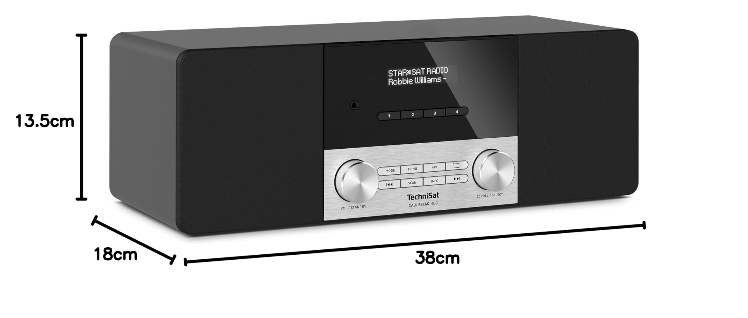 TechniSat CABLESTAR 400 - Stereoradio für Digitale Radioprogramme via Kabel