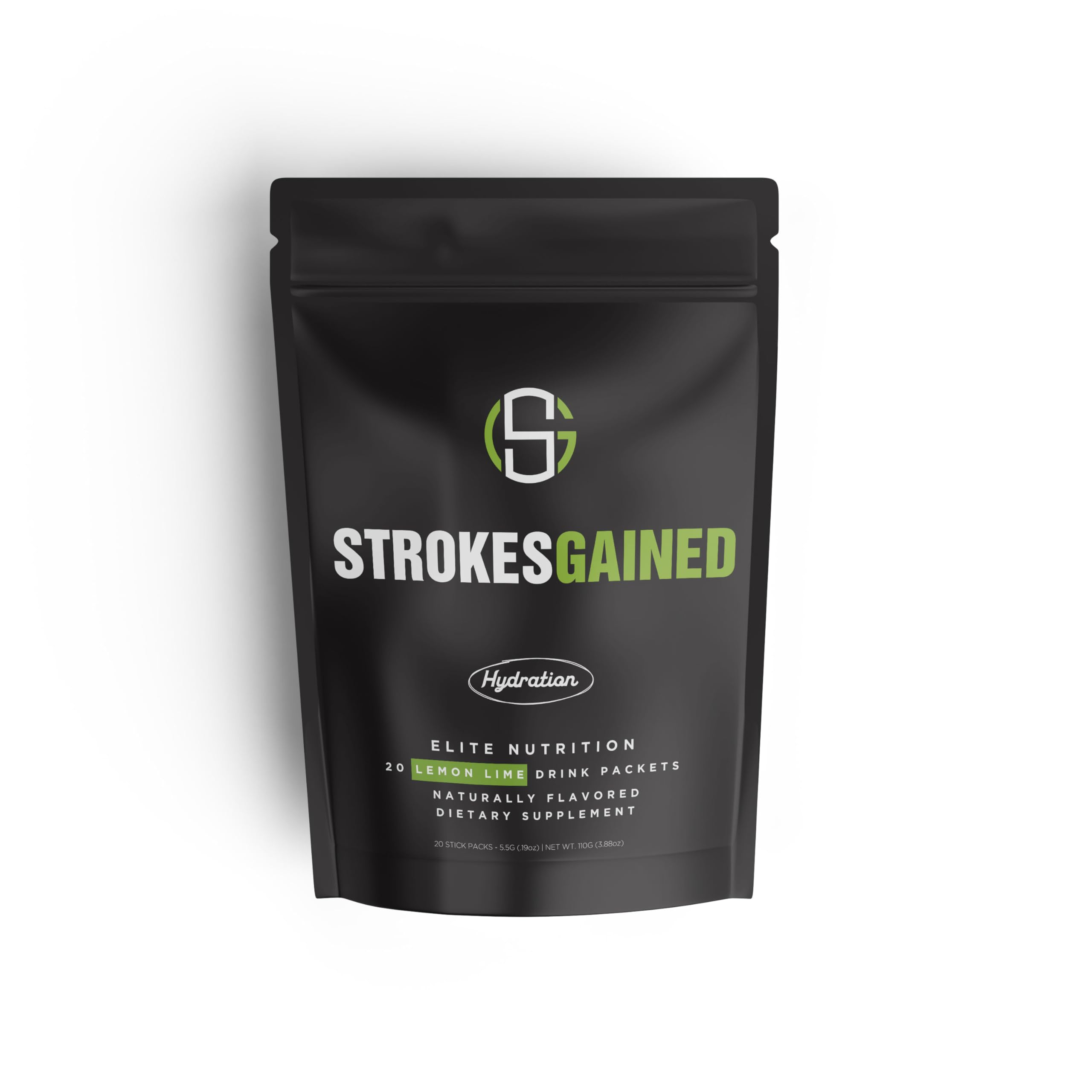 Golf Hydration Lemon Lime Electrolyte Powder Sugar Free Drink Mix Packets Golf Accessories for Men Women Golf Gifts
